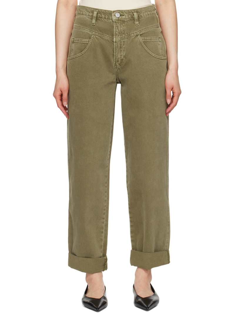 Khaki 90's Utility Loose Jeans 1