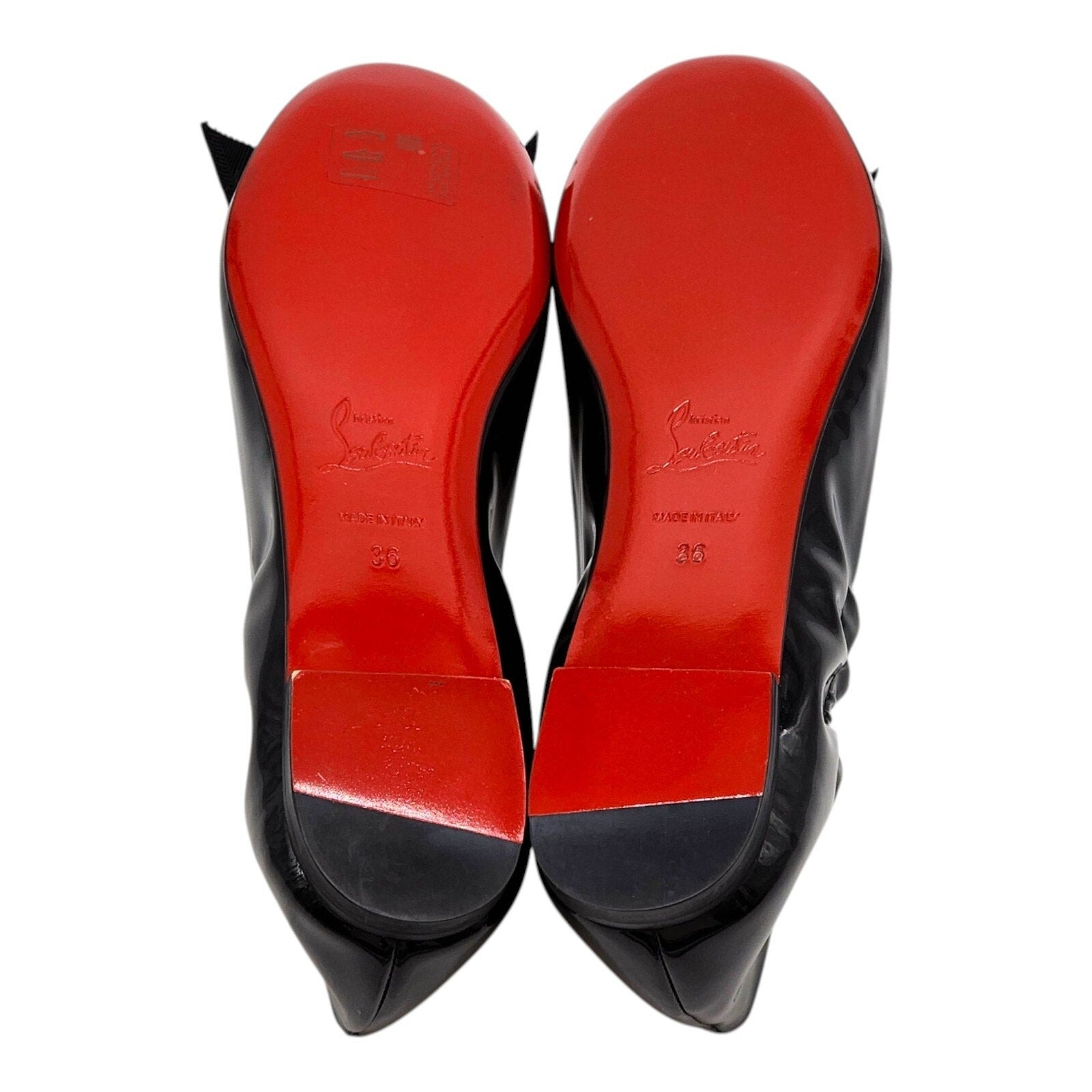 Christian Louboutin Gloriana Flat Patent Leather Ballet Flats Black - 8