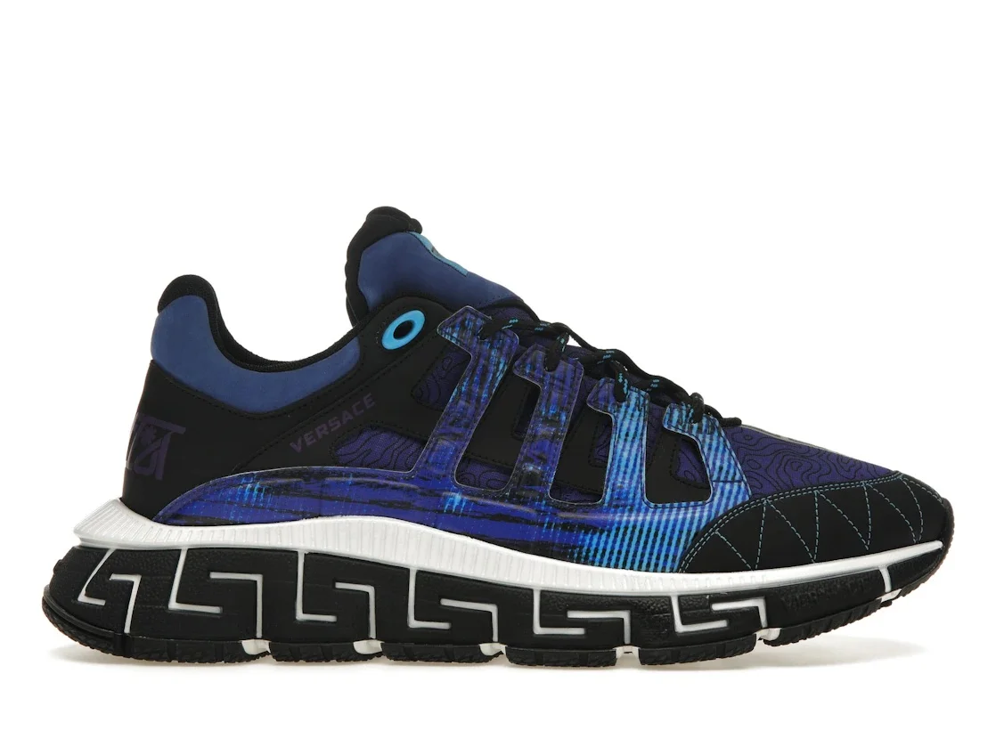 Versace Trigreca Black Royal Blue Purple - 1