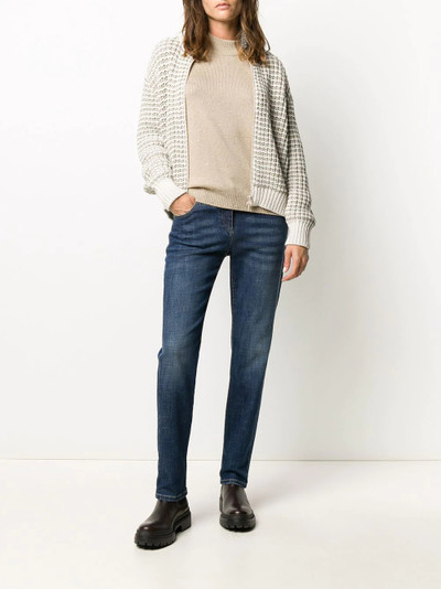 Brunello Cucinelli diamante knit jumper outlook