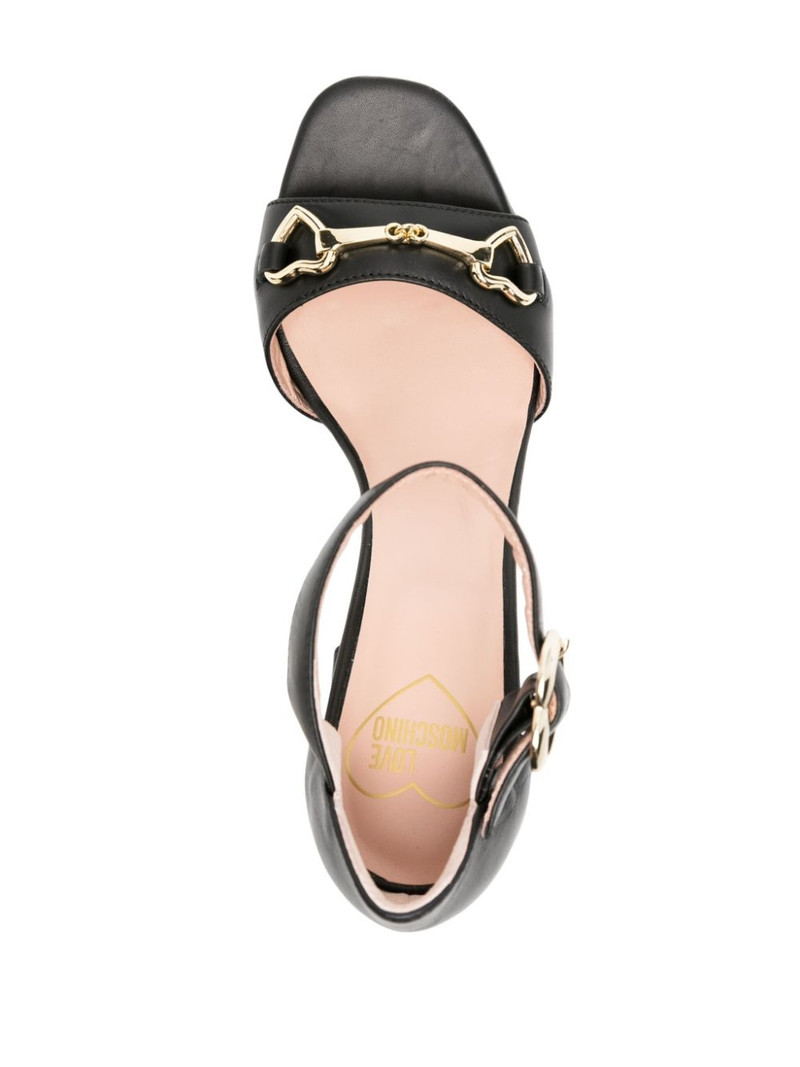 85mm logo-engraved leather sandals 4