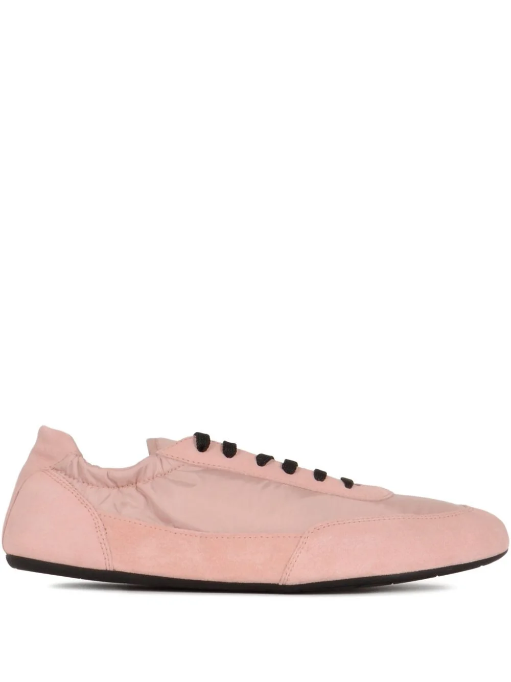 Prada Women Collapse Re-Nylon And Suede Leather Sneakers - 1