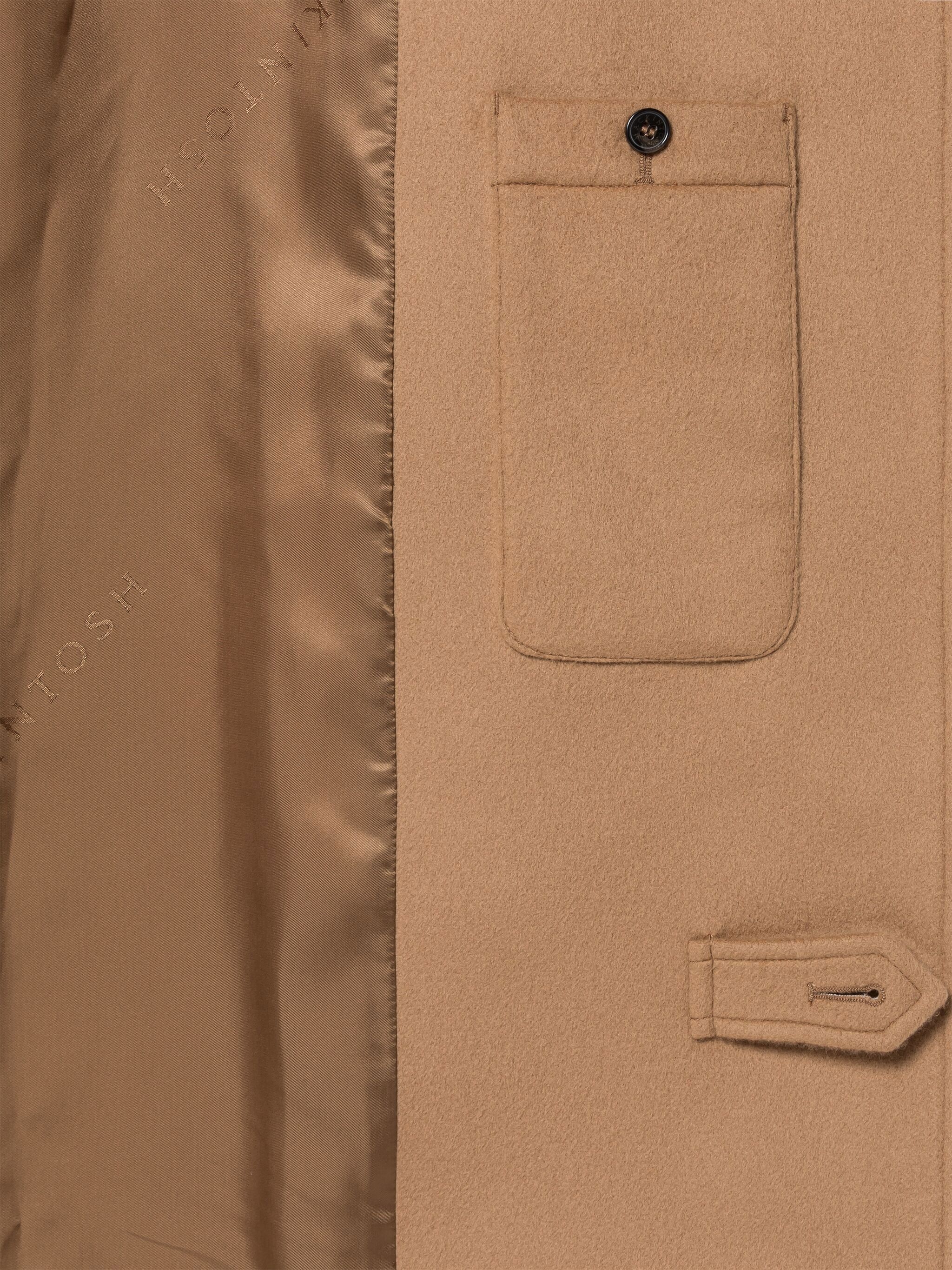 MILAN BEIGE WOOL & CASHMERE SINGLE-BREASTED TRENCH COAT - 6