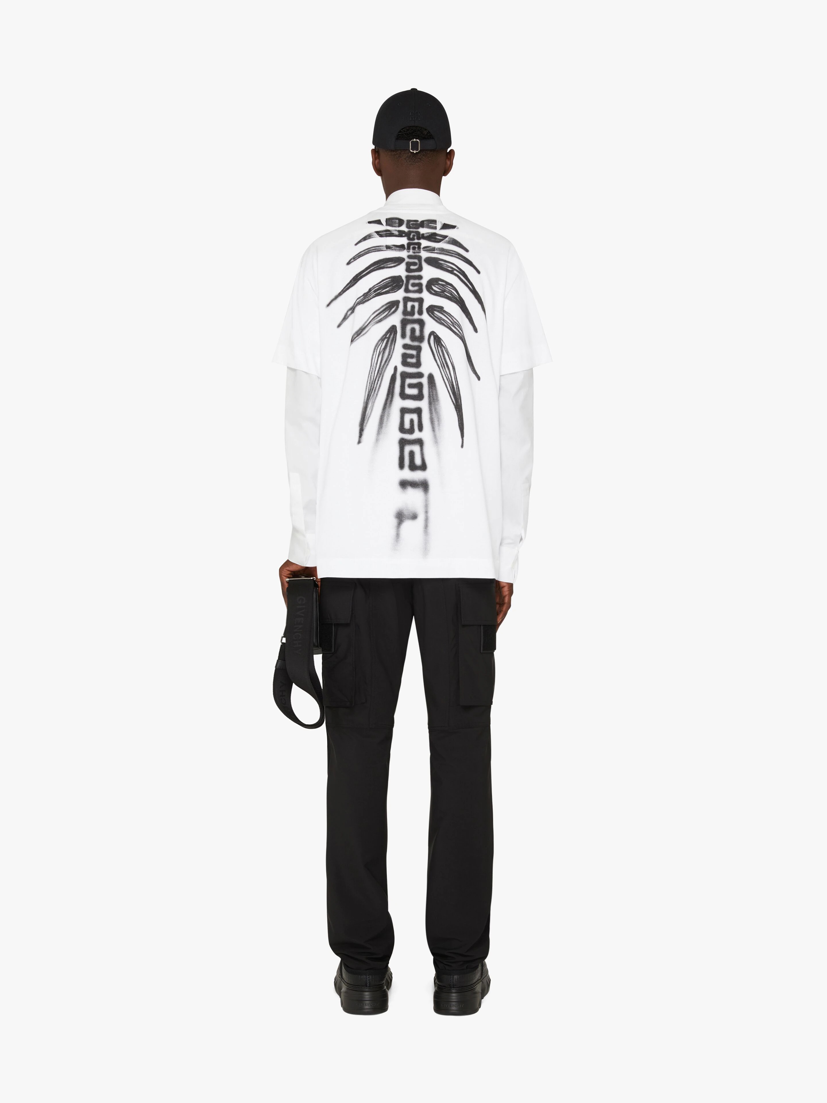 GIVENCHY OVERSIZED T-SHIRT WITH TAG EFFECT PRINTS - 4