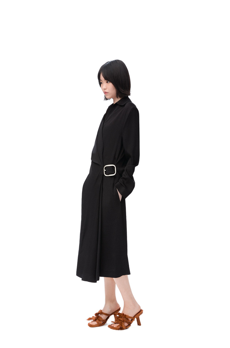 Loewe Belted dress in stretch viscose outlook
