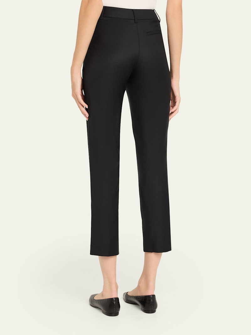 ANNA QUAN Juliette Slim-Straight Crop Pants outlook