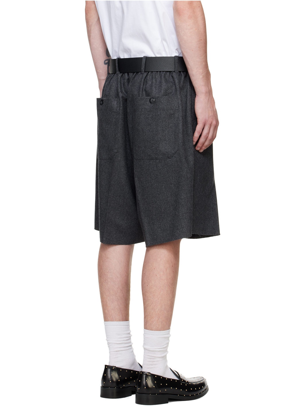 Gray Worker Shorts - 3