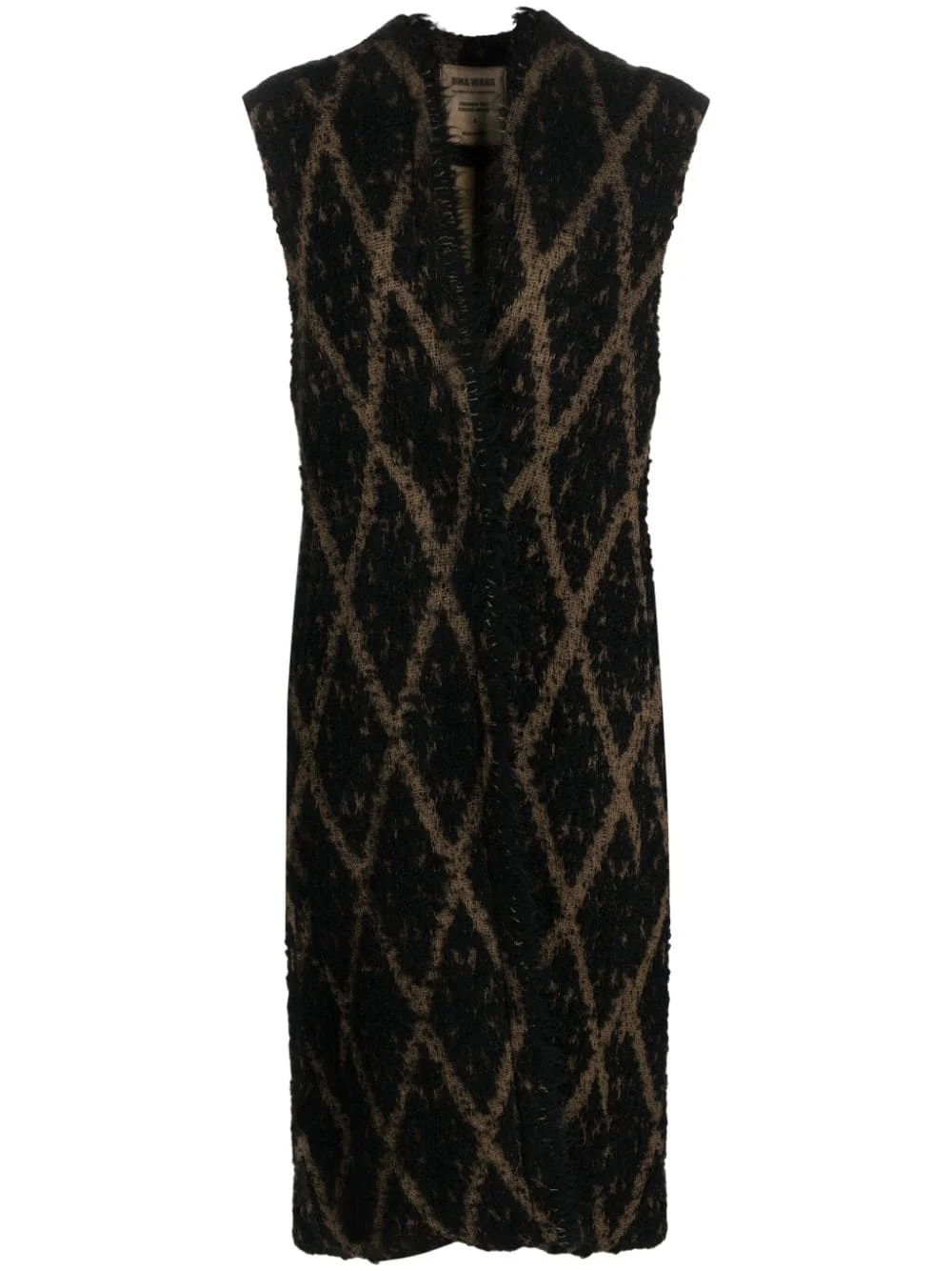 diamond-pattern gilet - 1
