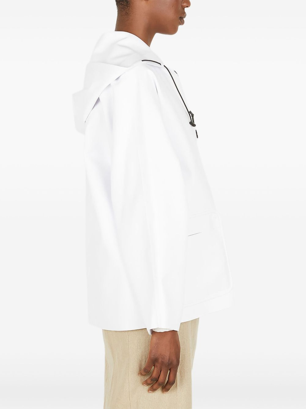 Sailor hooded button raincoat - 3
