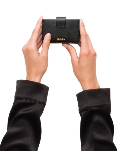 Prada Saffiano Leather Card Holder outlook