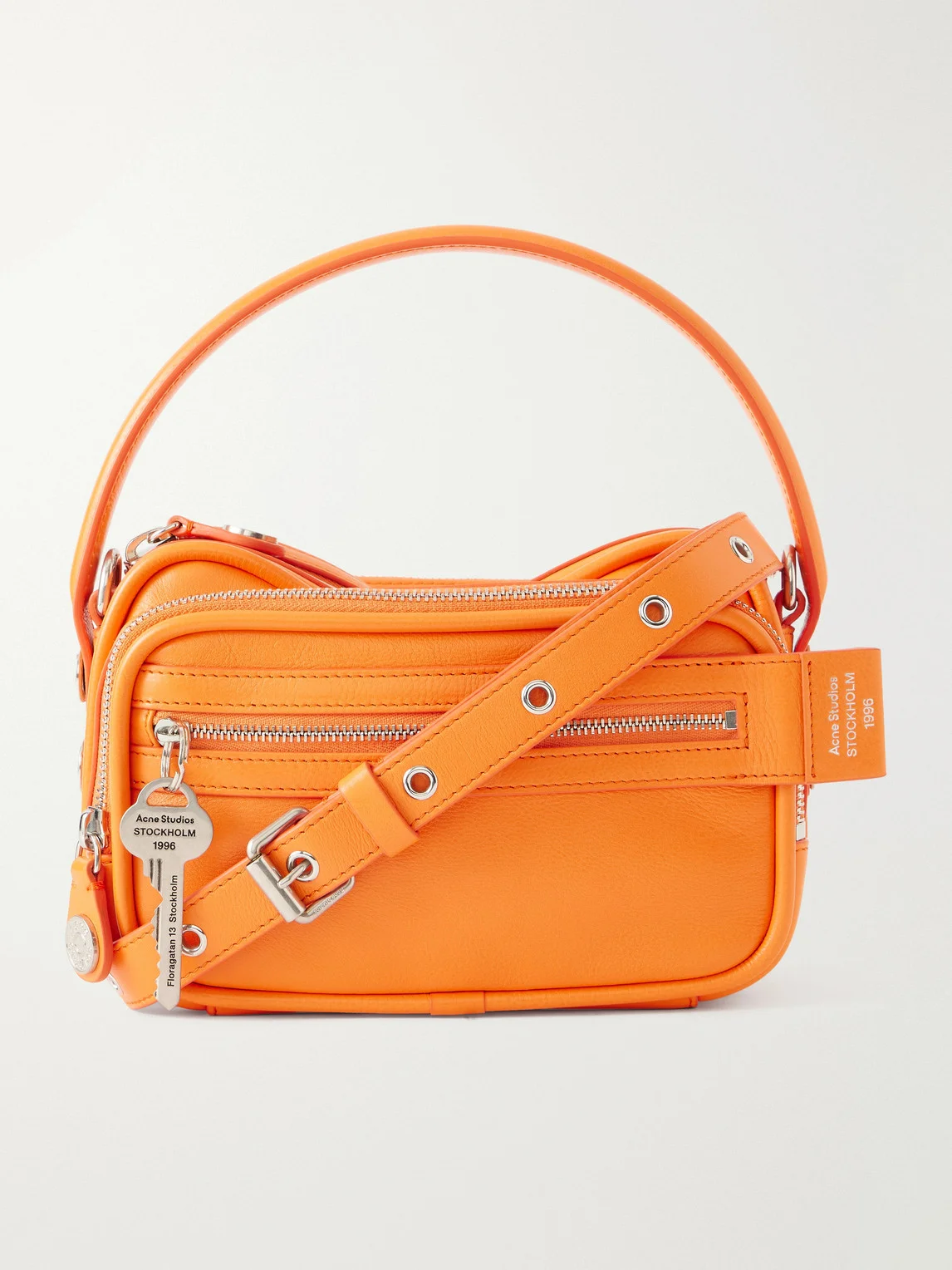 Camero Embellished Textured-Leather Messenger Bag - 1