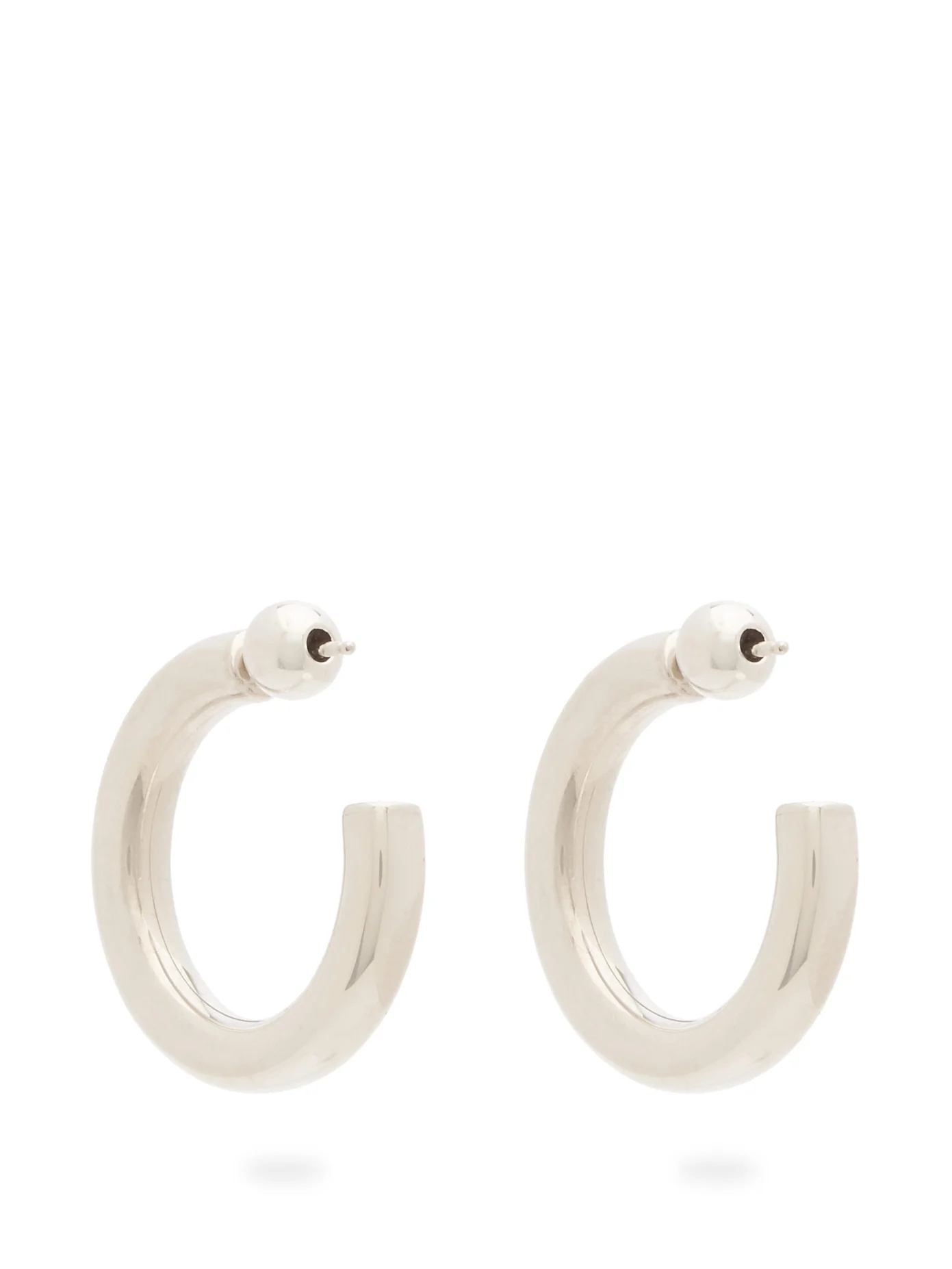 Everyday sterling-silver hoop earrings - 3