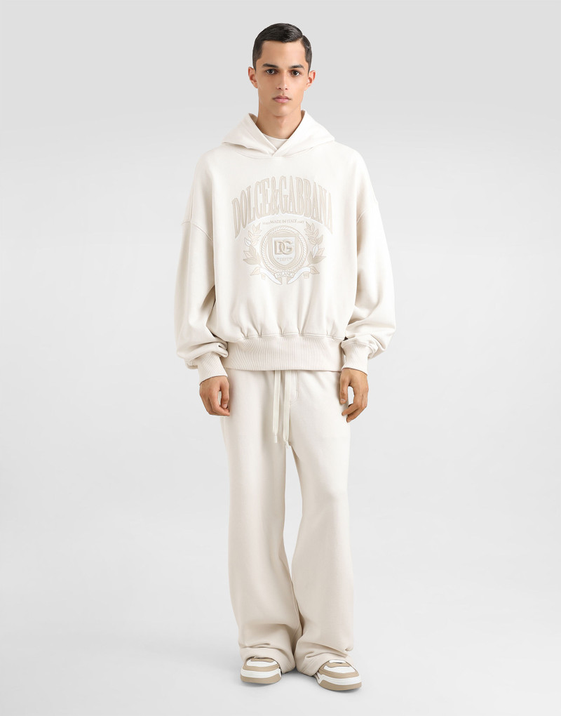 Dolce & Gabbana Stretch jersey jogging pants with embroidery outlook