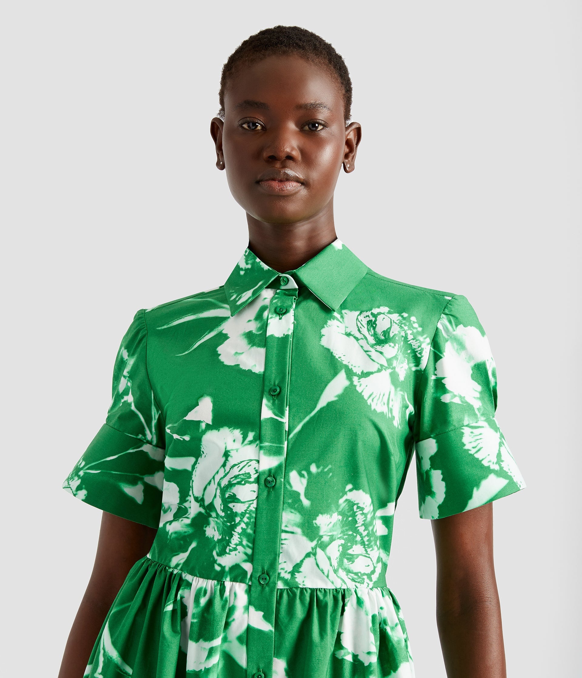 SHORT SLEEVE SHIRT DRESS - 5