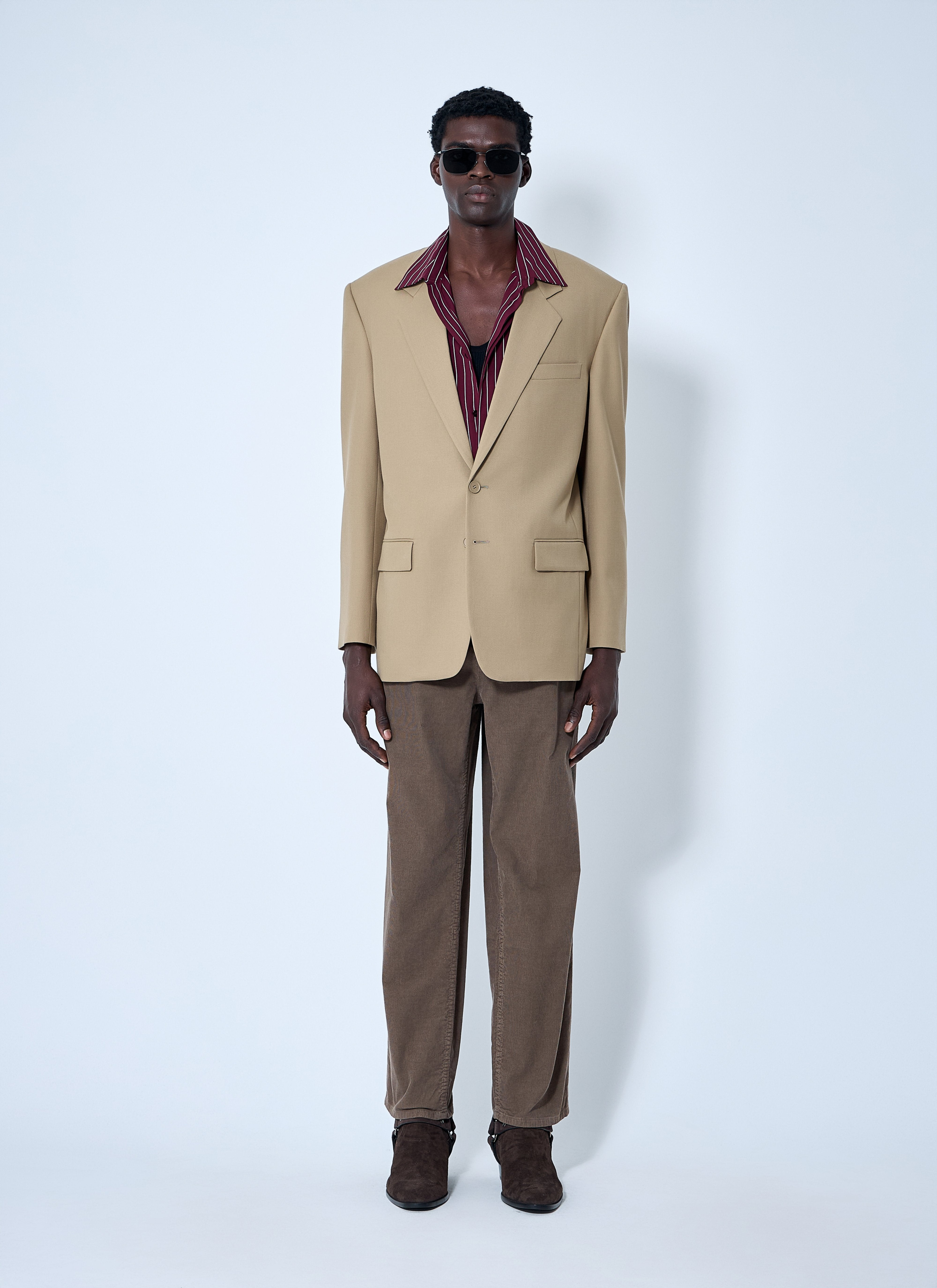 Saint Laurent Men Yves Wool Blazer - 2
