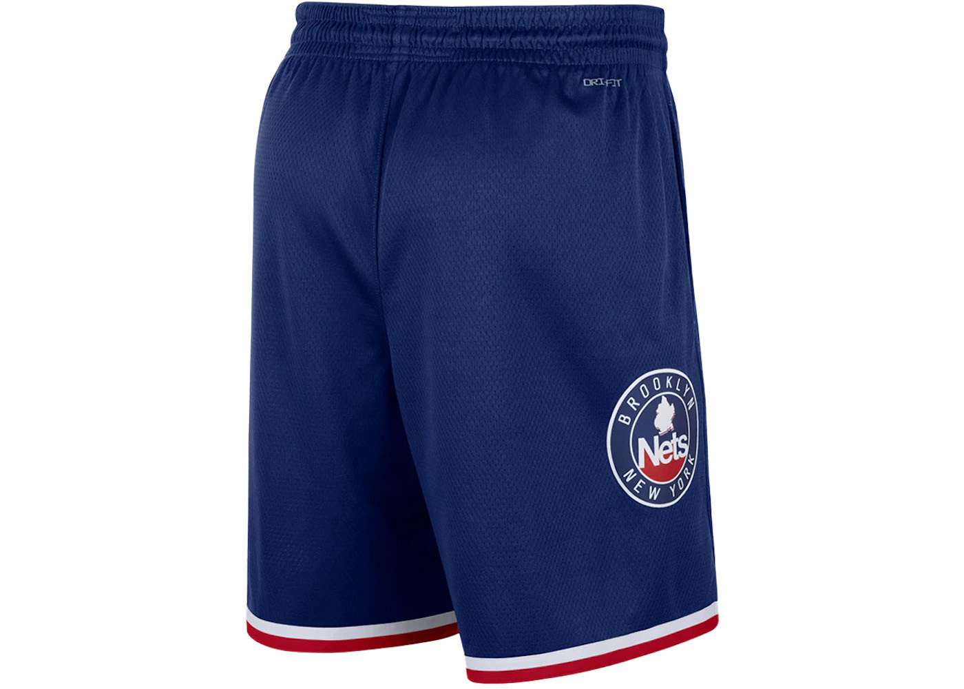 Nike NBA Brooklyn Nets City Edition 75th Anniversary Swingman Shorts Game Royal/Gym Red/White - 2