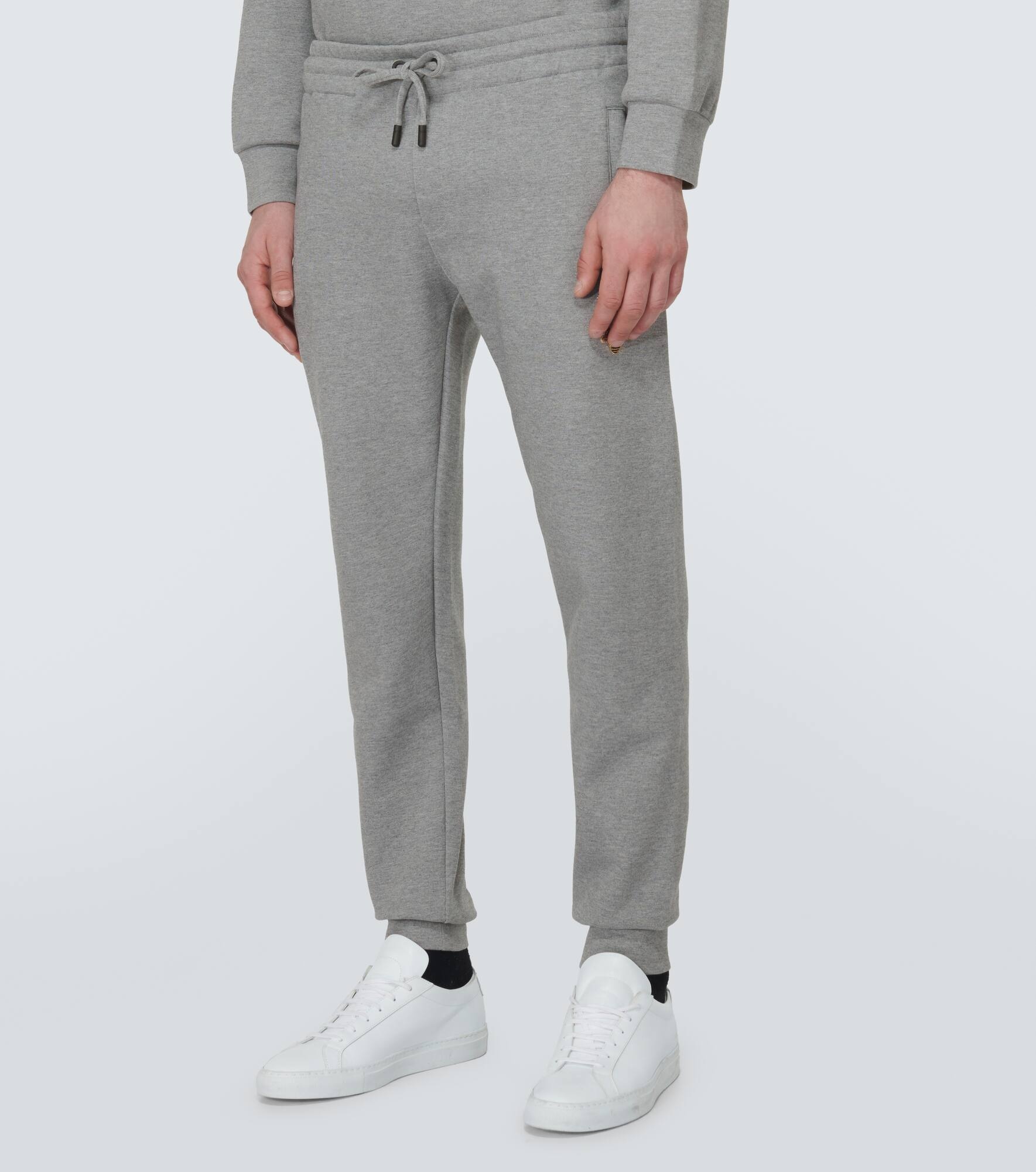 Cotton-blend sweatpants - 3