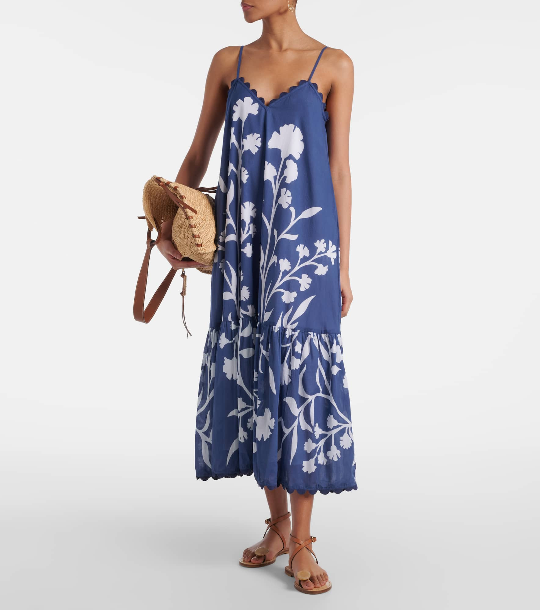 Printed cotton maxi dress - 2