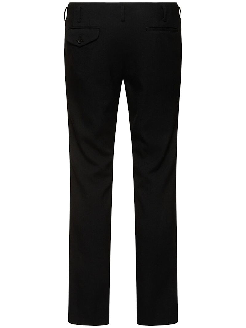 Stretch wool gabardine pants - 3