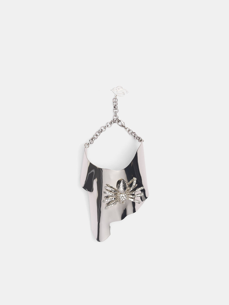 Silver Spider Hand Cover Bracelet 1