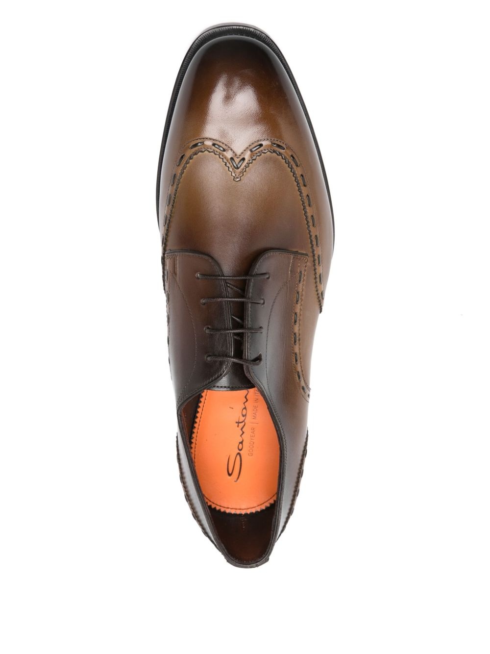 leather derby shoes - 4