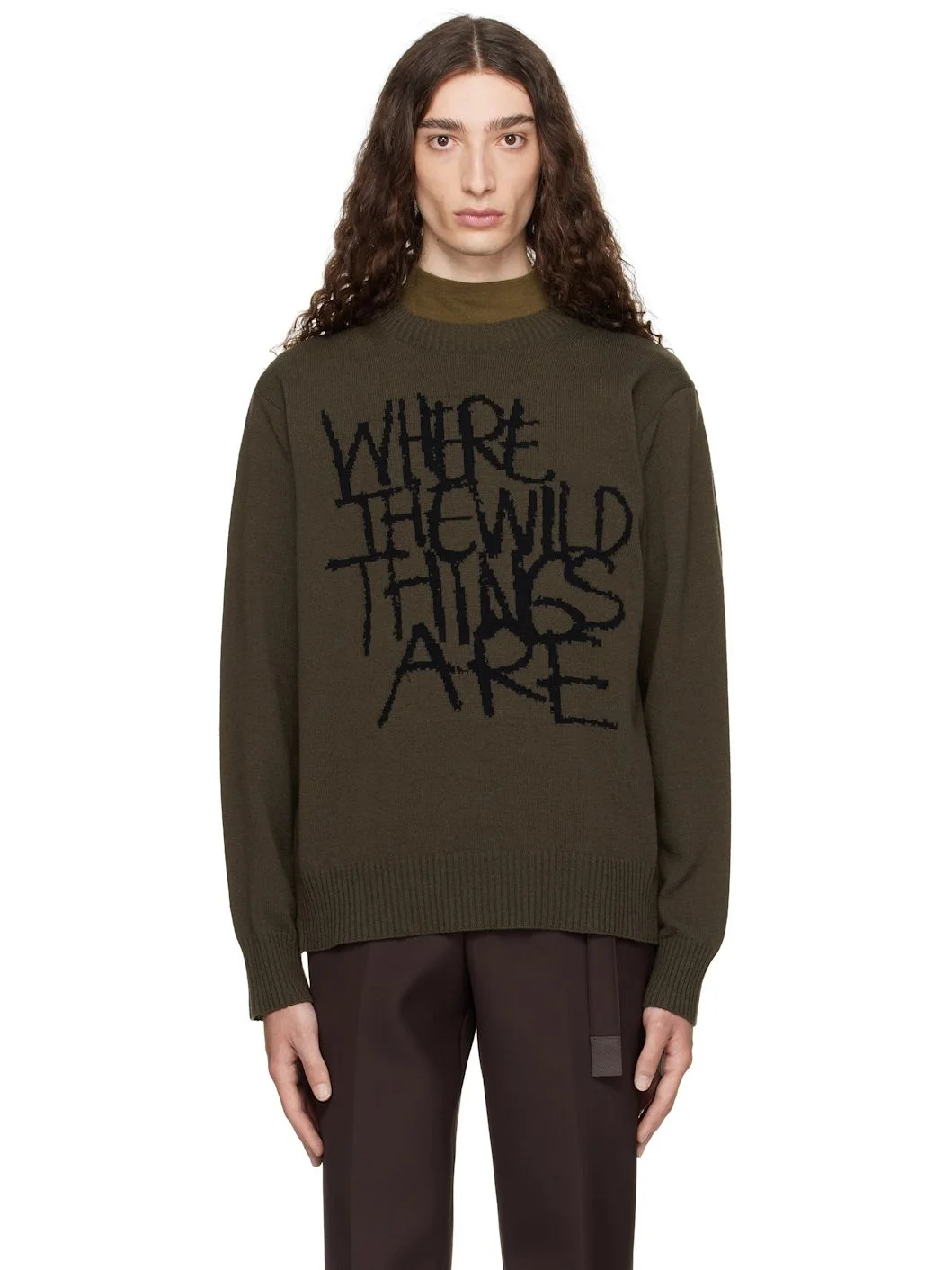 Khaki 'Where The Wild Things Are' Wool Sweater - 1