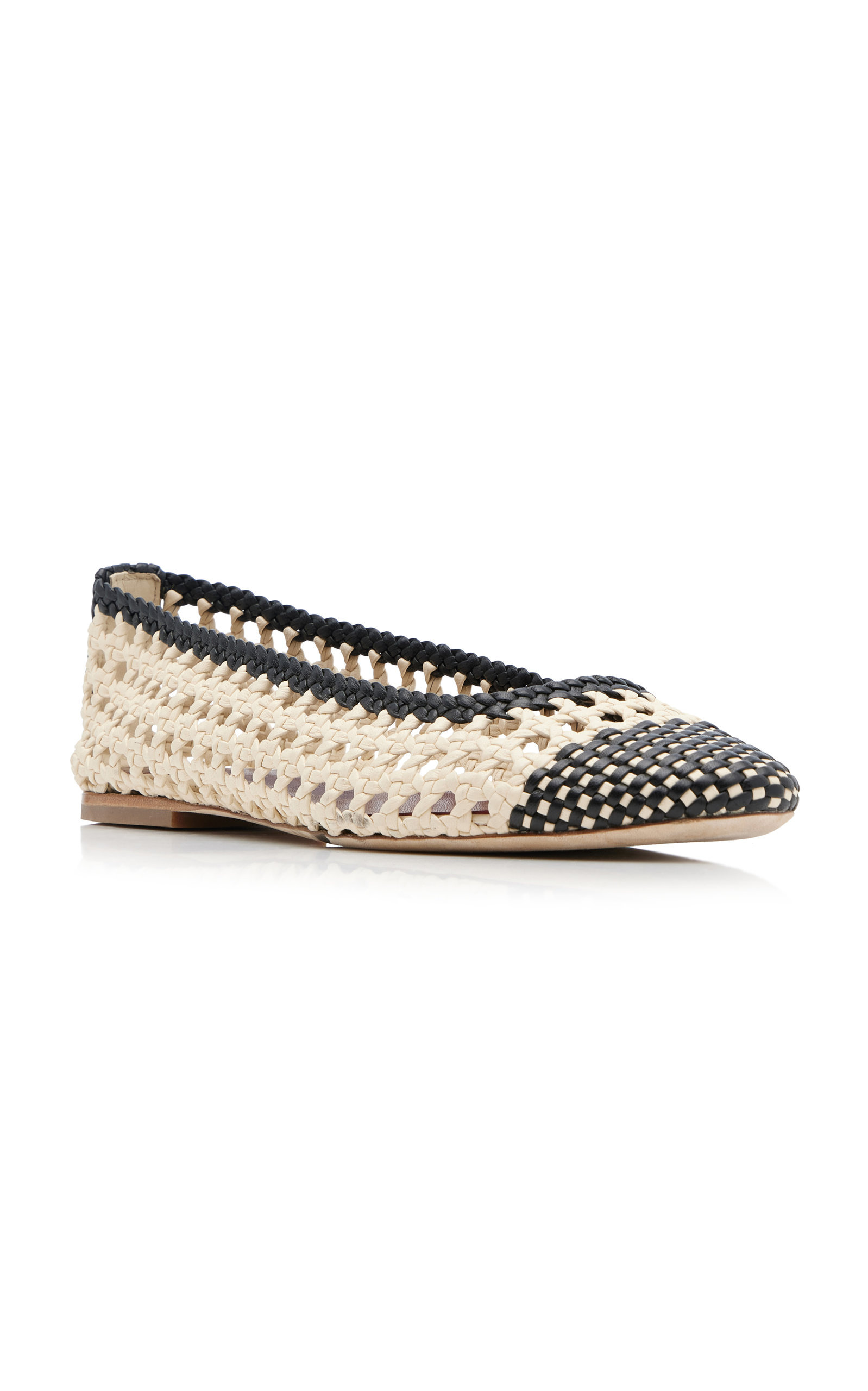 Nell Crocheted Leather Ballet Flats multi - 5