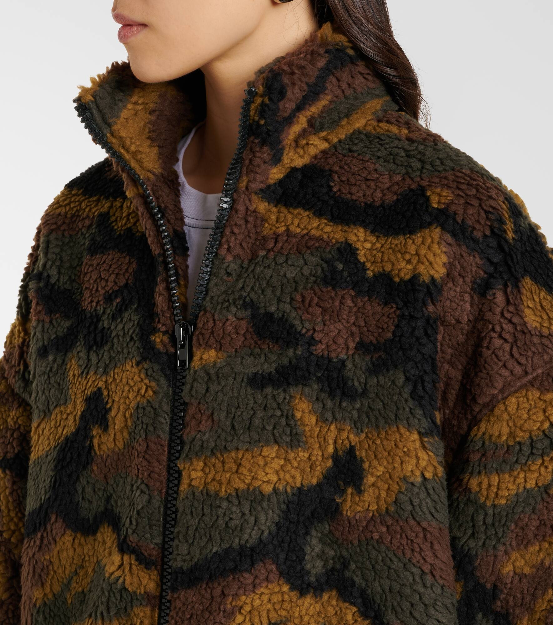 Camo fleece jacket - 4