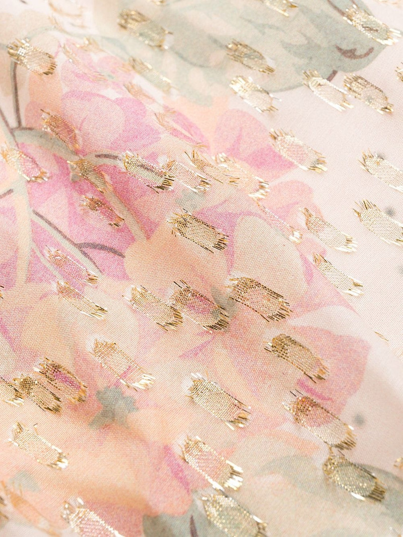 floral metallic long dress 6