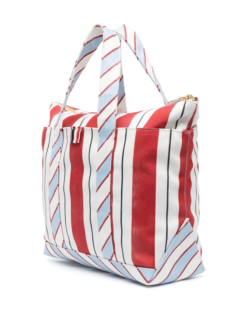 signature stripe-pattern tote bag - 3