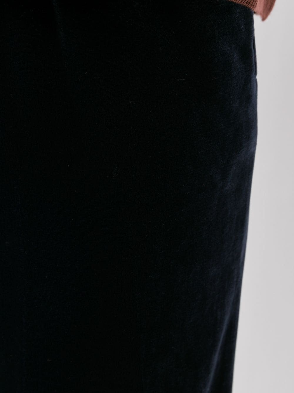 velvet cropped trousers - 5