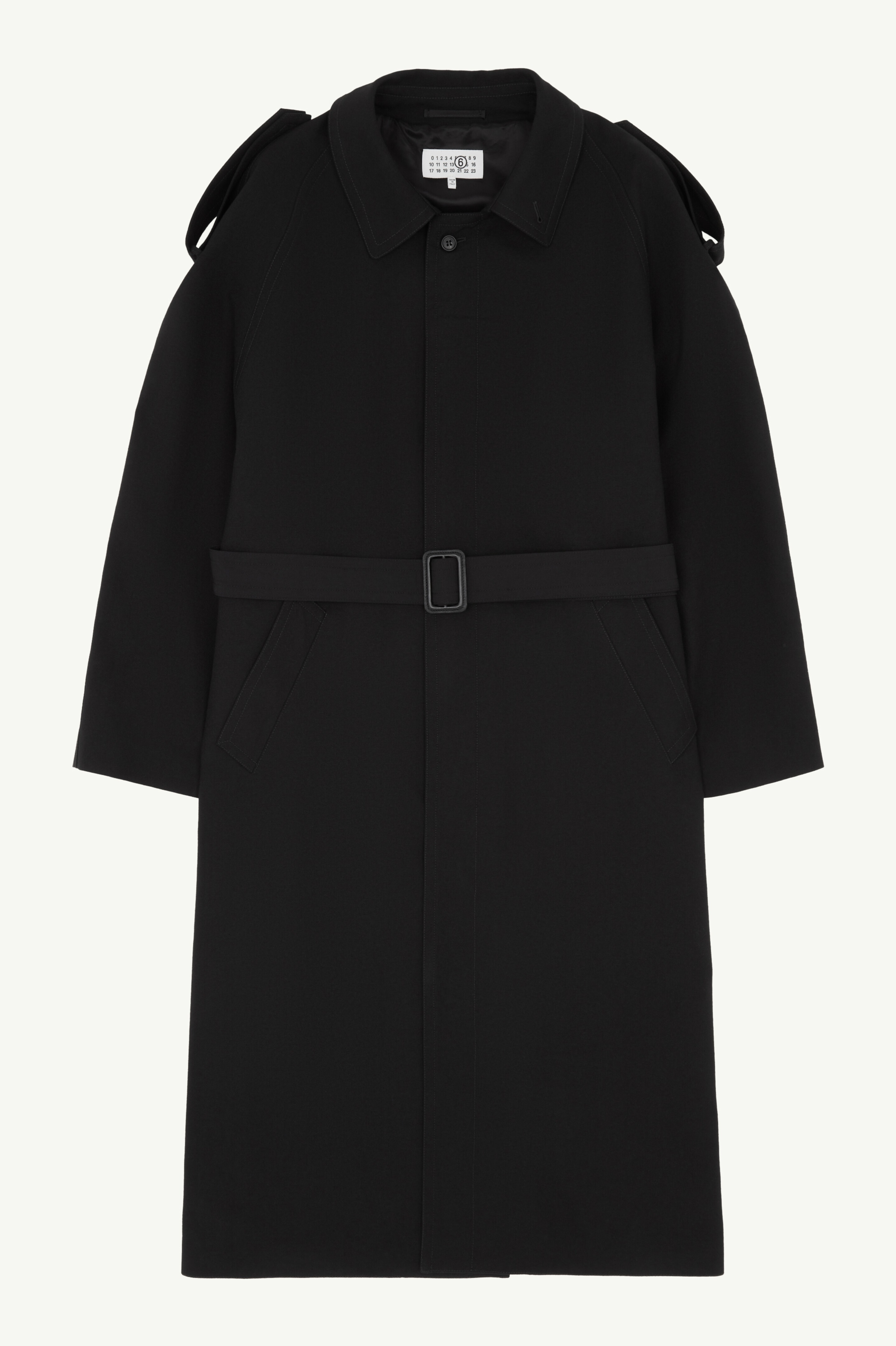 Wool trench coat - 1
