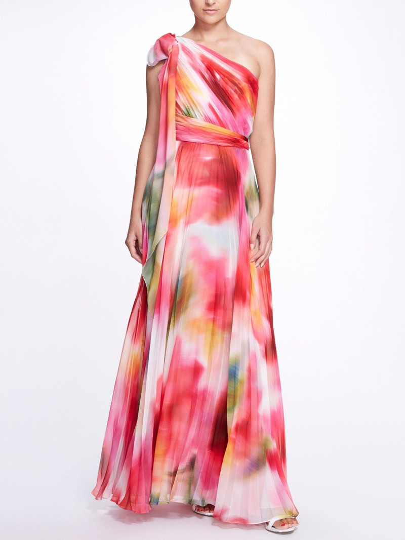 ONE SHOULDER PLEATED GOWN 1