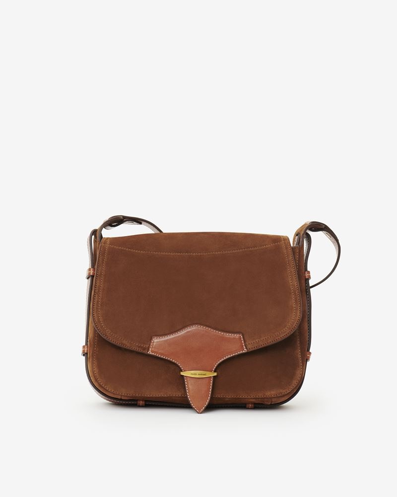 BOTSY BIG BESACE SATCHEL BAG IN SUEDE - 1