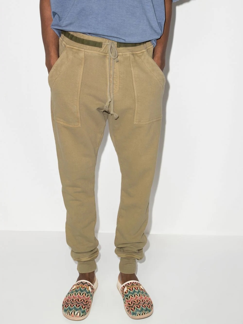 drawstring tapered track pants - 2