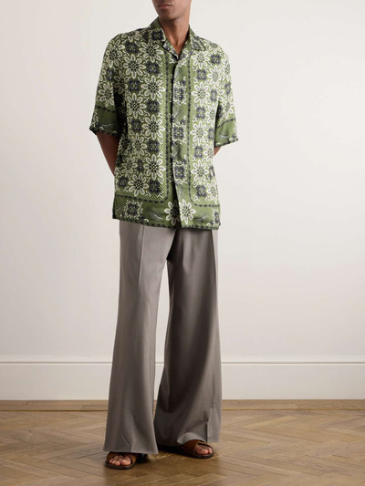 Etro Wide-Leg Pleated Wool-Blend Suit Trousers outlook