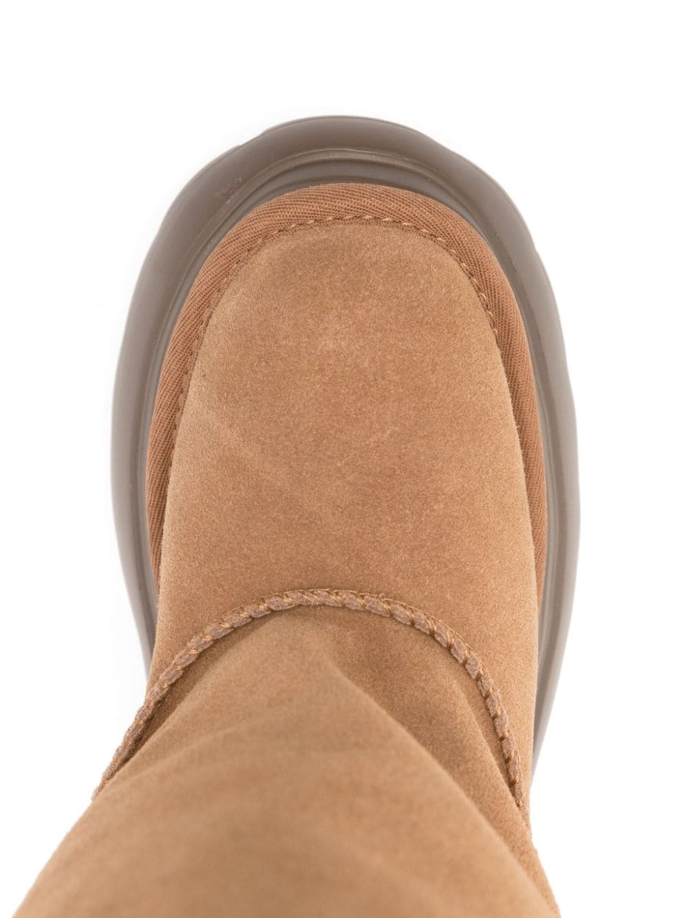 chunky shearling boots - 4
