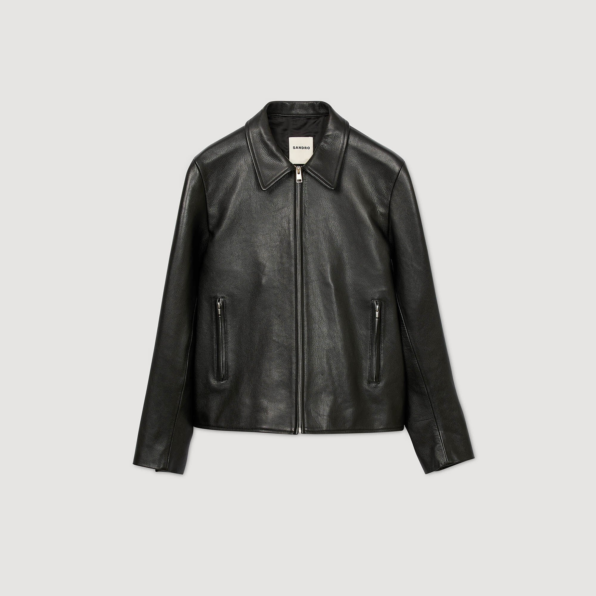 ZIP-UP LEATHER JACKET - 6