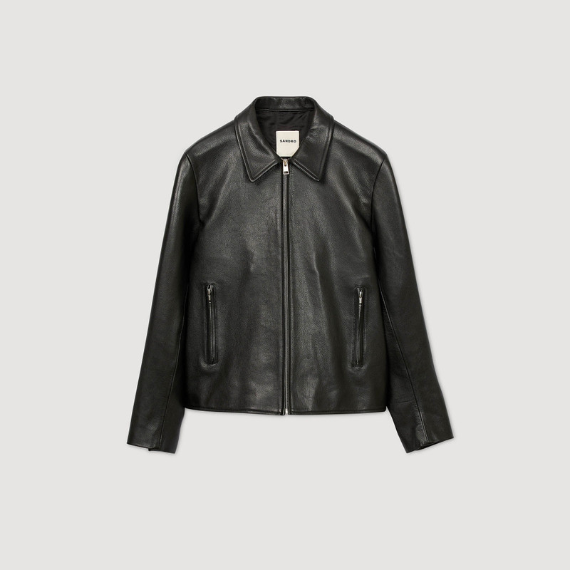 ZIP-UP LEATHER JACKET 1