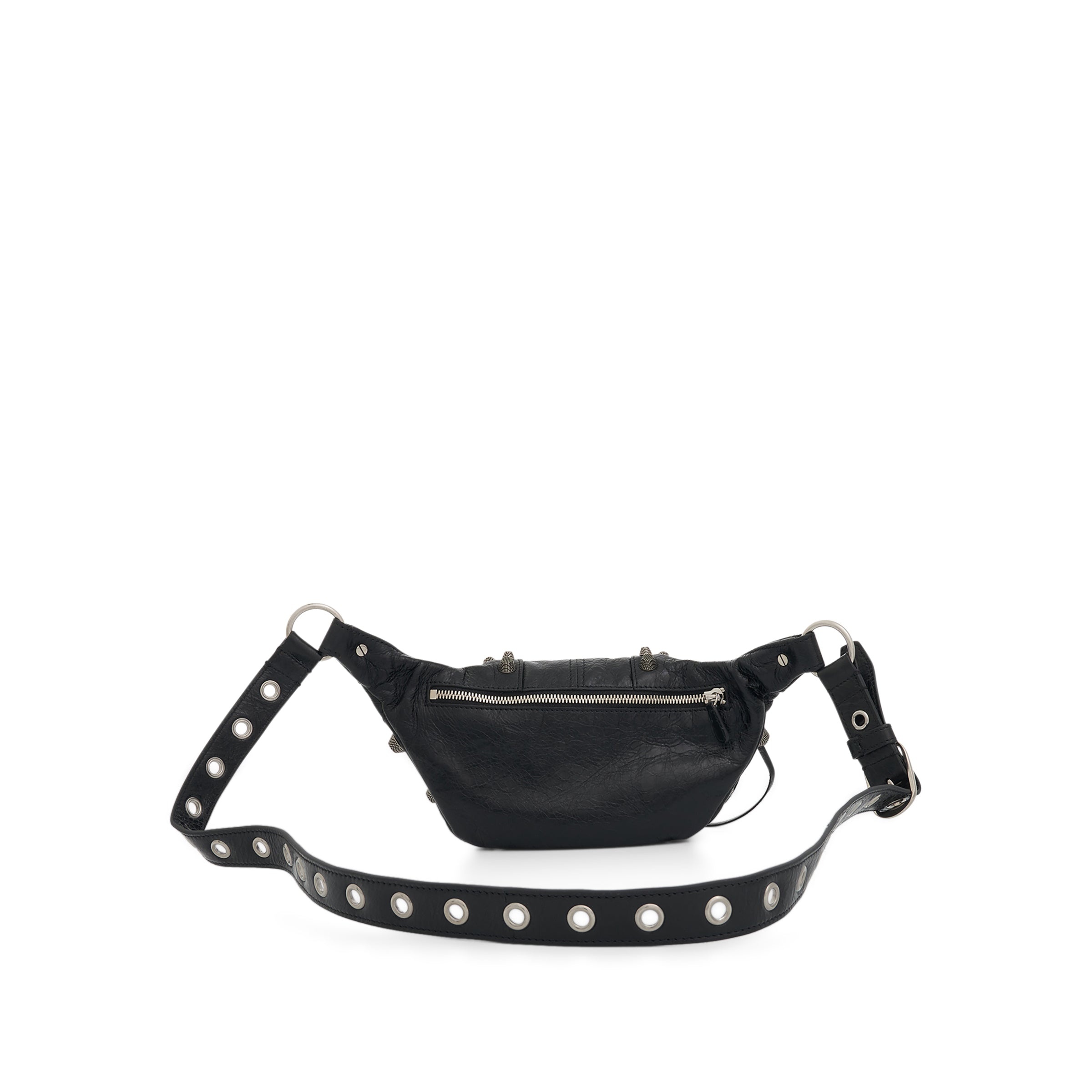 Le Cagole Men Belt Bag S in Black - 4