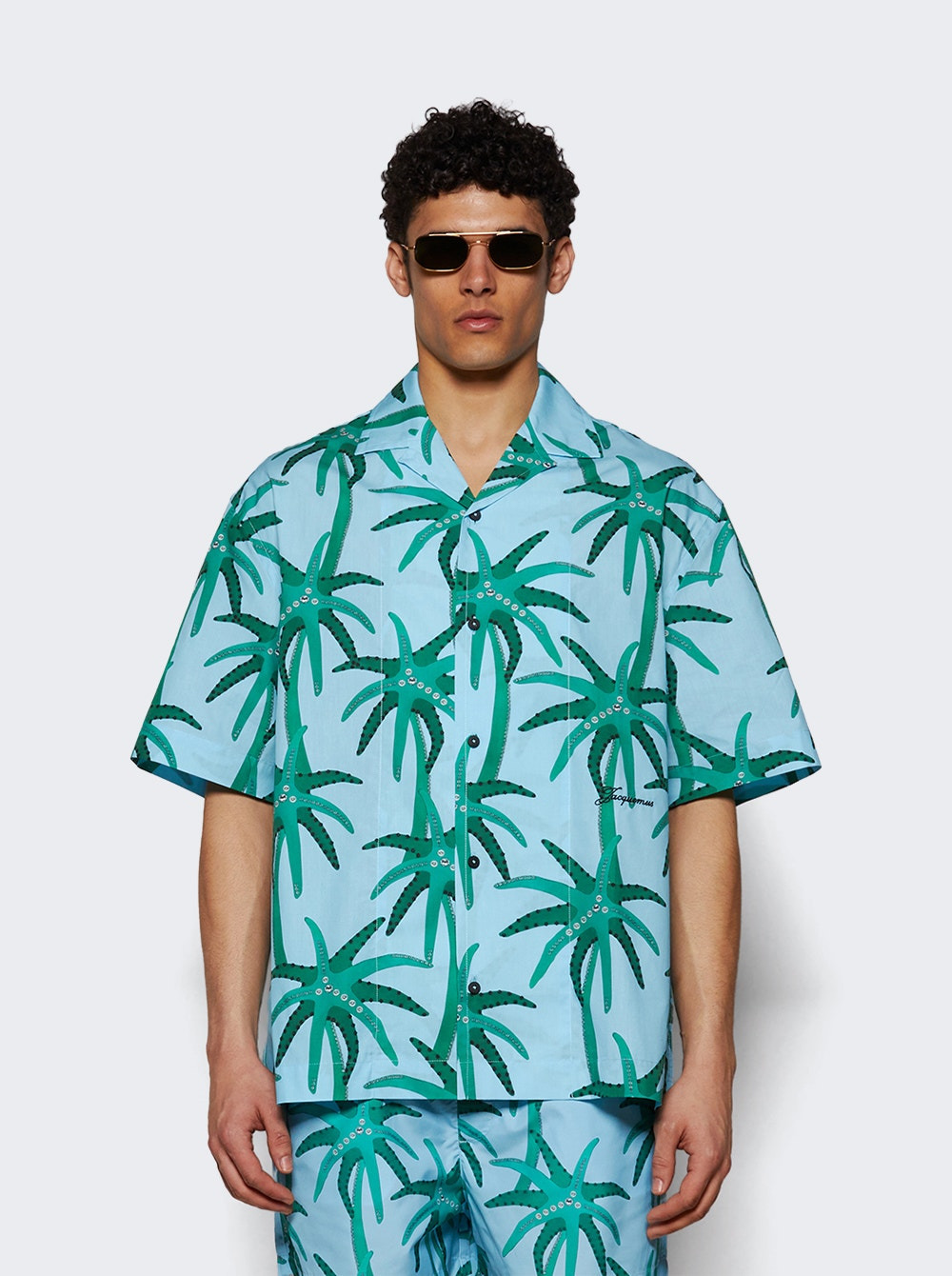 Jean Shirt Print Palmtrees Star Blue - 2
