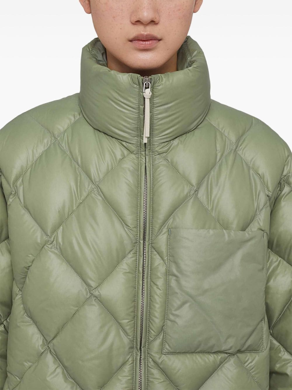 diamond-quilted puffer jacket - 5