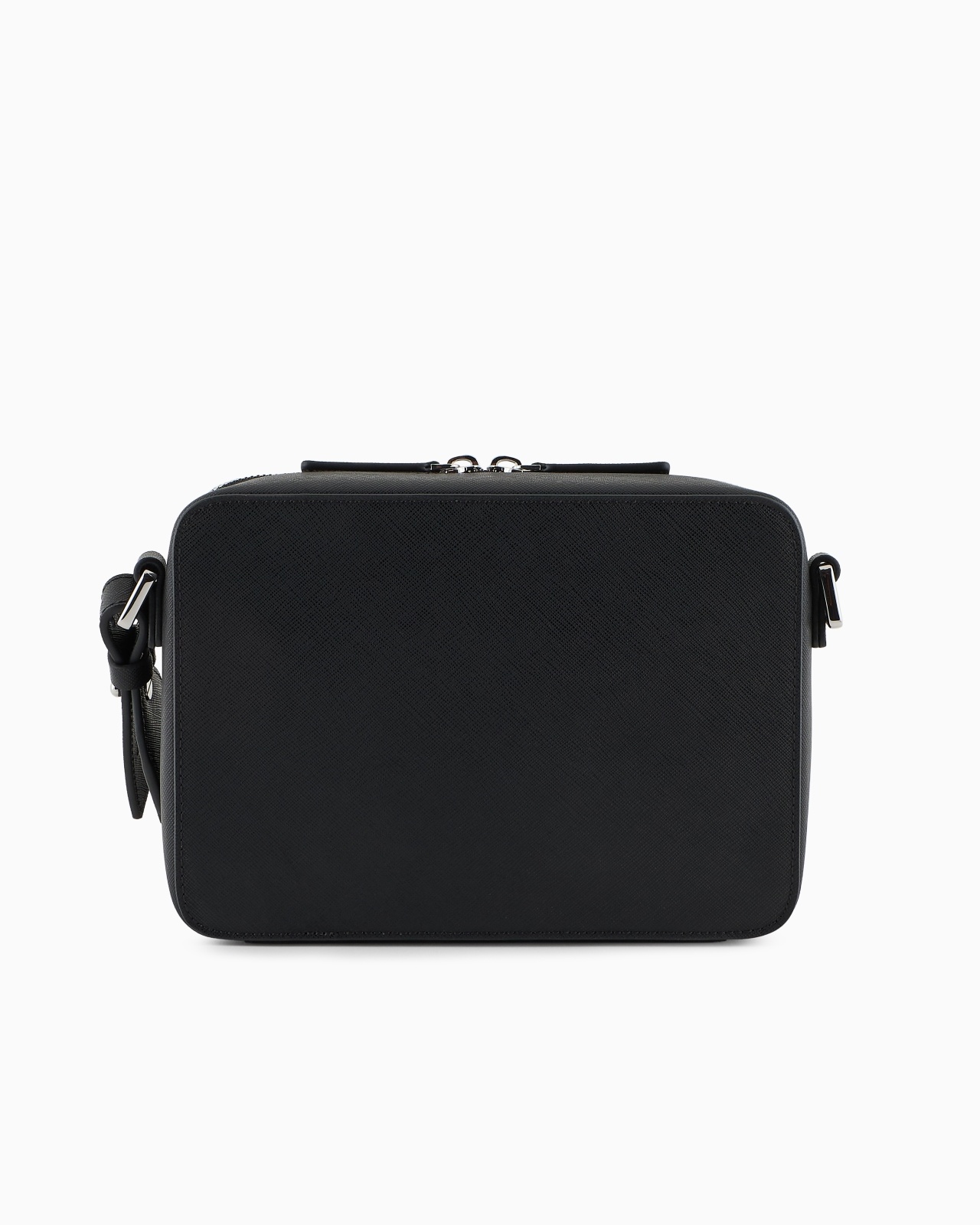 ASV REGENERATED SAFFIANO LEATHER MINI CAMERA BAG WITH EAGLE PLATE - 3