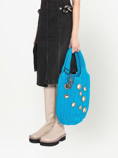 JW Anderson Mirror knitted tote bag outlook