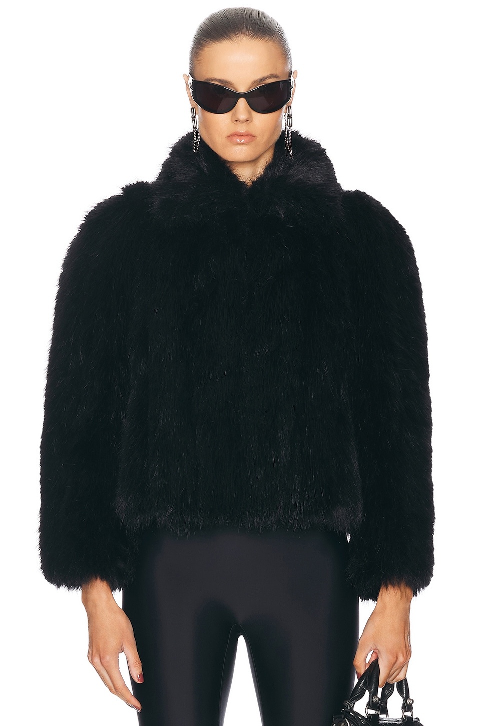 Faux Fur Shrunken Jacket - 1