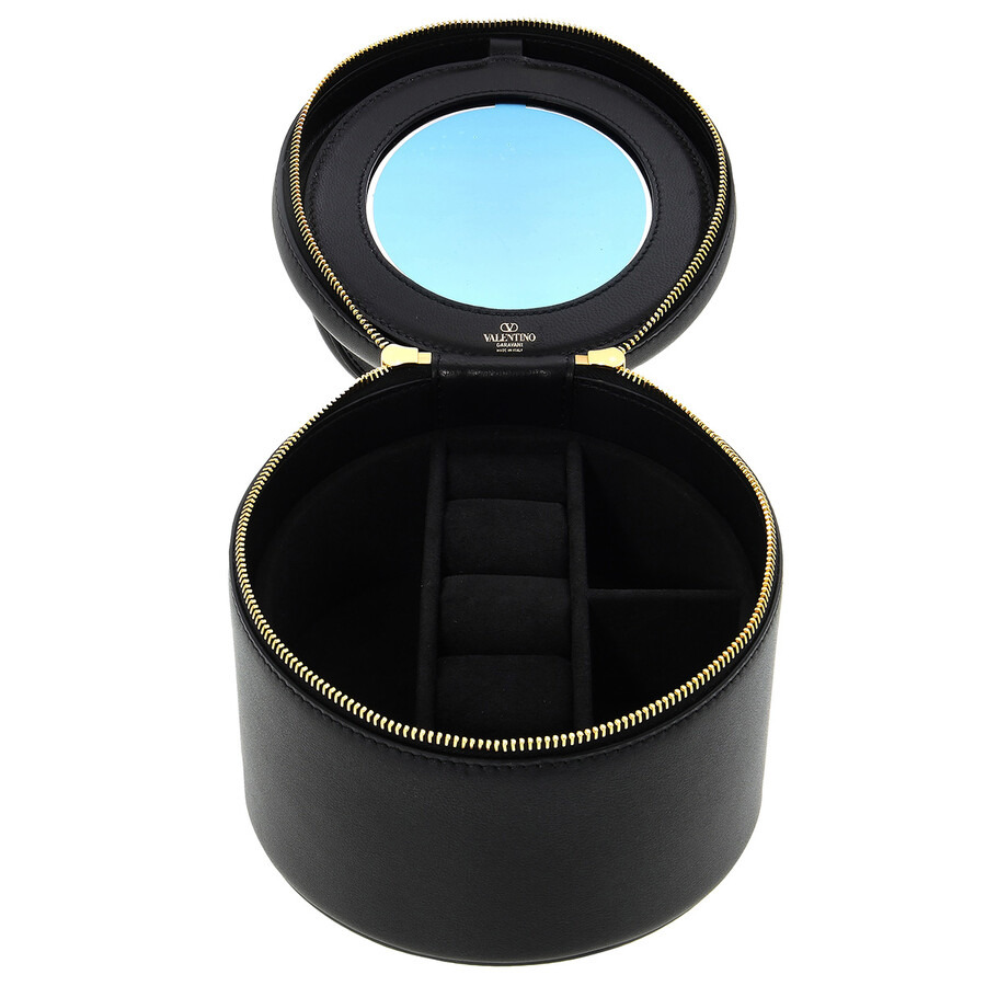 Valentino V Logo Signature Leather Vanity Case - 5