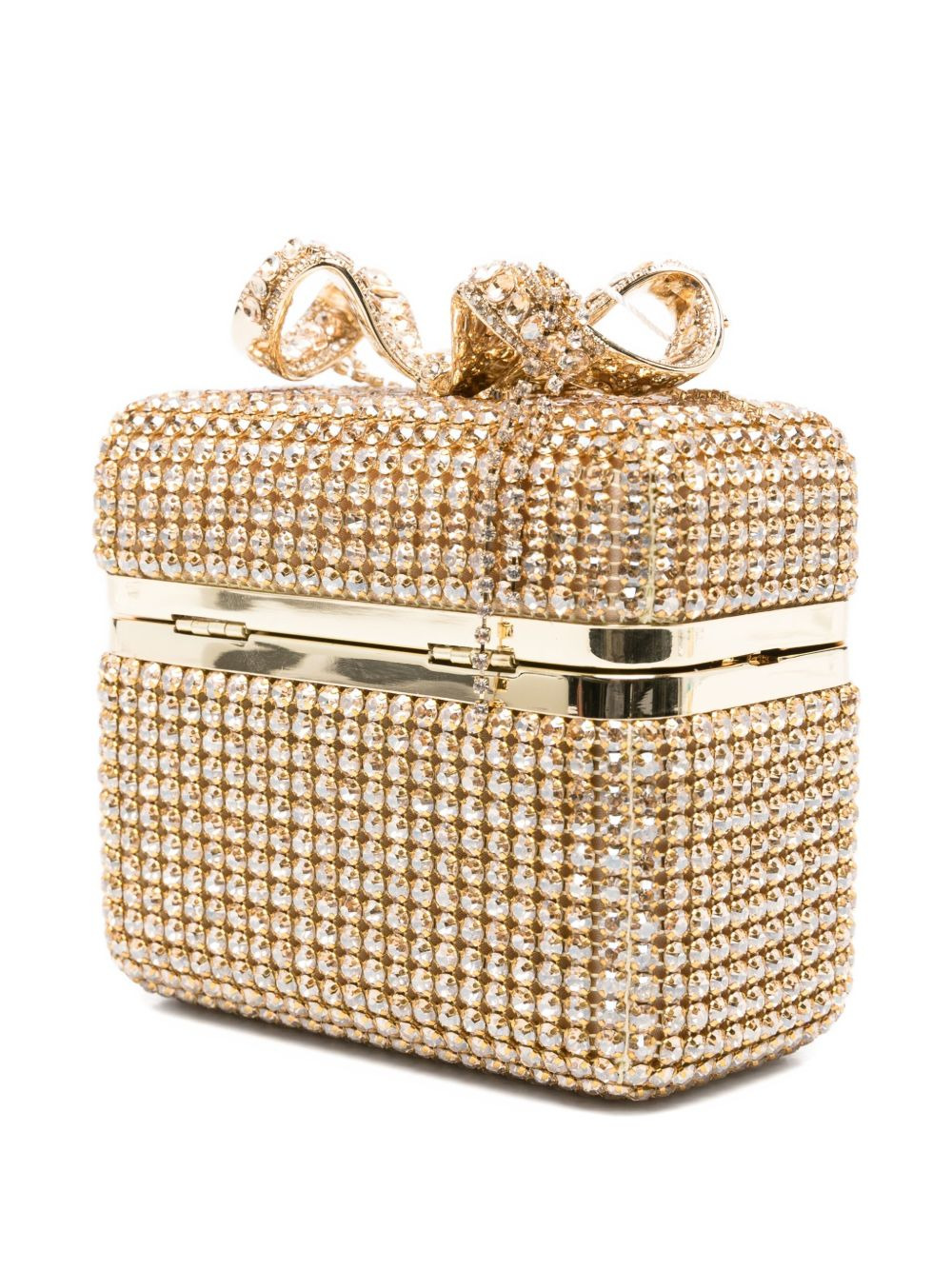 crystal-embellished bow-detail mini bag - 3