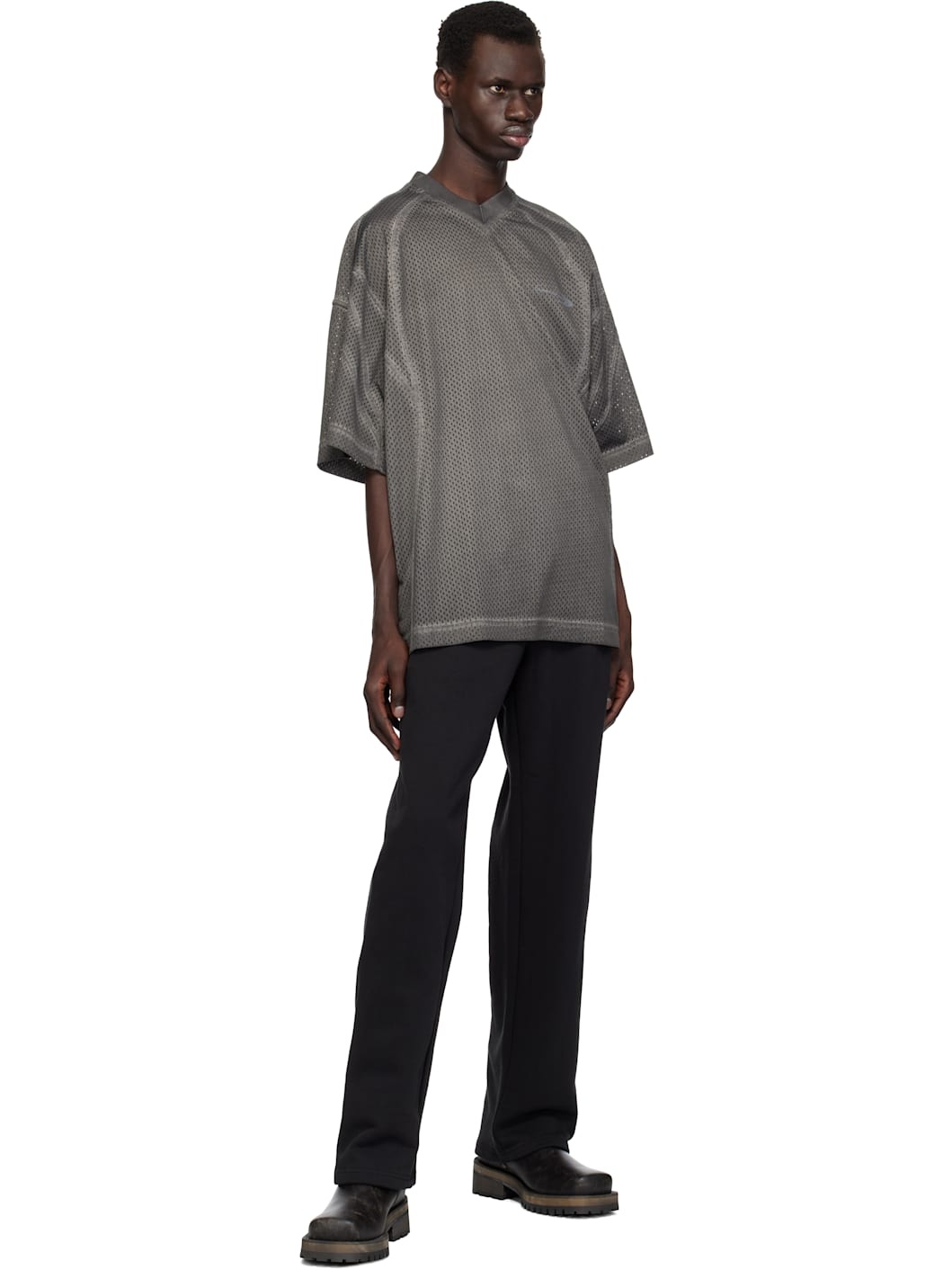 Gray Short Sleeve T-shirt - 4
