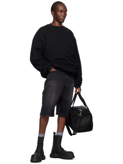 We11done Black Padded Sweatshirt outlook