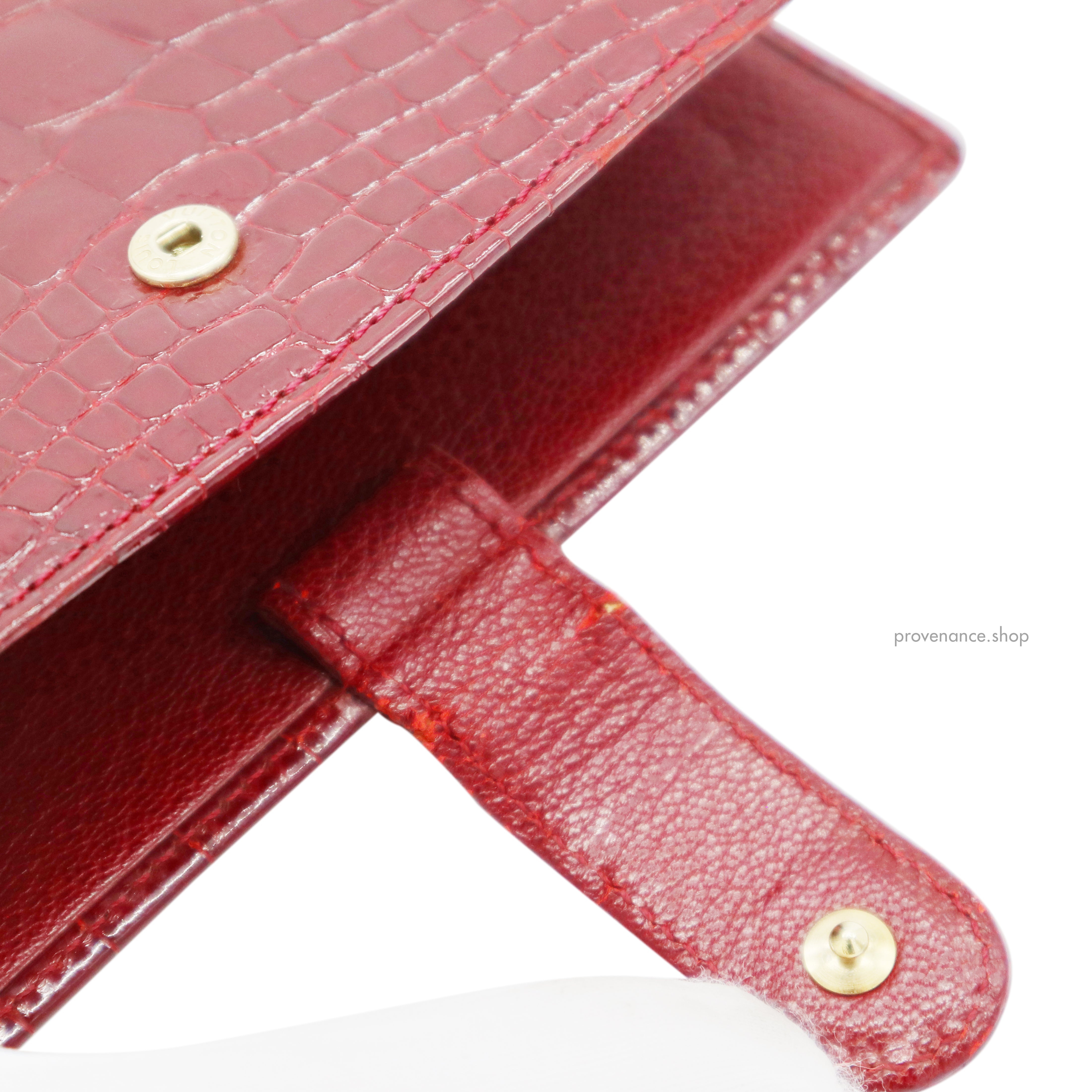 Louis Vuitton SPECIAL ORDER Agenda Fonctionnel PM - Alligator Rubis - 9